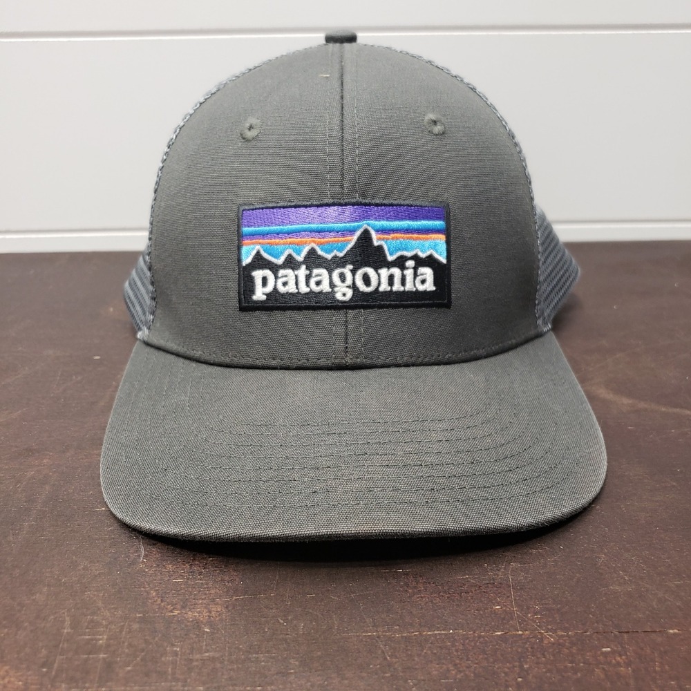 Patagonia P-6 Logo Trucker Hat Mens OSFA Forge Grey Gorpcore Outdoor